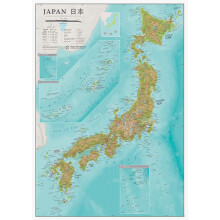 Map of Japan - Detailed Cartography - Maps International - 42(w) x 59 (h) cm
