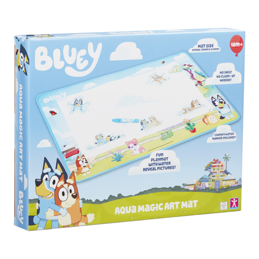 Photos - Other Toys BLUEY AQUAMAGIC ART MAT, PRESCHOOL TOYS, MESS FREE CREATIVE PLAY, GIFT FOR 2 - 5 YEAR OLD 7838