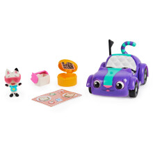 Gabby?s Dollhouse, Carlita Toy Car with Pandy Paws Collectible Figure and 2 Accessories, Kids? Toys for Ages 3 and above