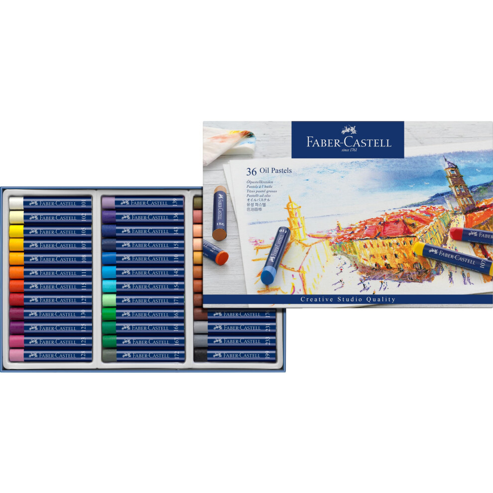 Faber-Castell Creative Studio Oil Pastels Box Of 36 White