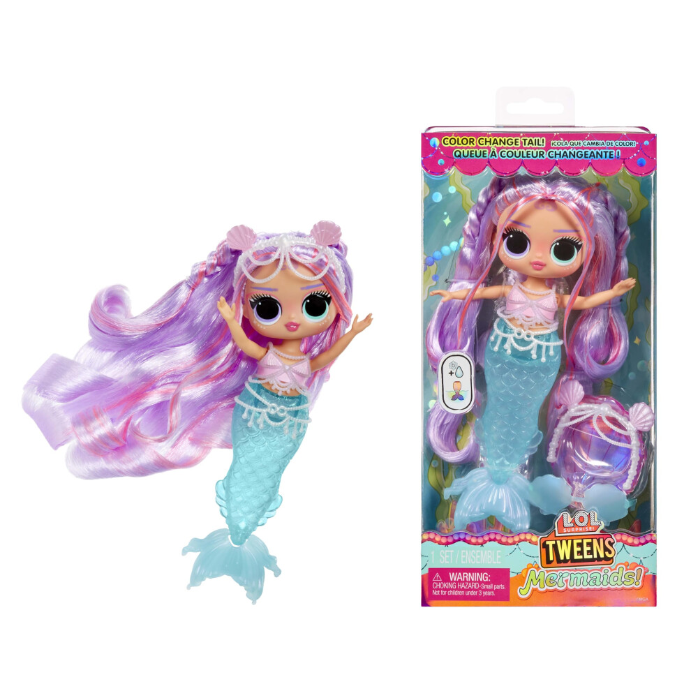 L.o.l. Surprise! Tweens - Mermaid Lana Marine - Fashion Doll With Colour Changing Tail, Movable Fin, And Beautiful Accessories ? Toys For Kids And