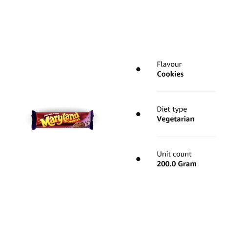 Maryland Double Choc Cookies, 200g 1