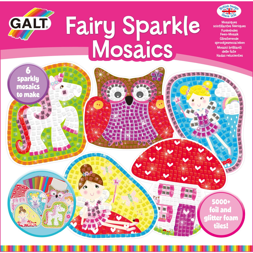 Galt Fairy Sparkle Mosaics - Glitter Mosaic Set, 5000+ Tiles
