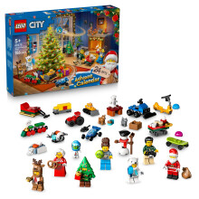 LEGO City Advent Calendar 2025 - Train, Car, Tractor, 7 Minifigures - 60475