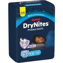 HUGGIES DryNites, Pyjama Pants, Boys 8-13 Years (30-48KG),52