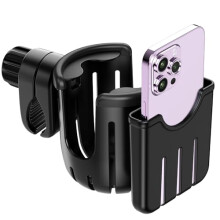 Guiseapue Stroller Cup Holder with Phone Holder, Universal B