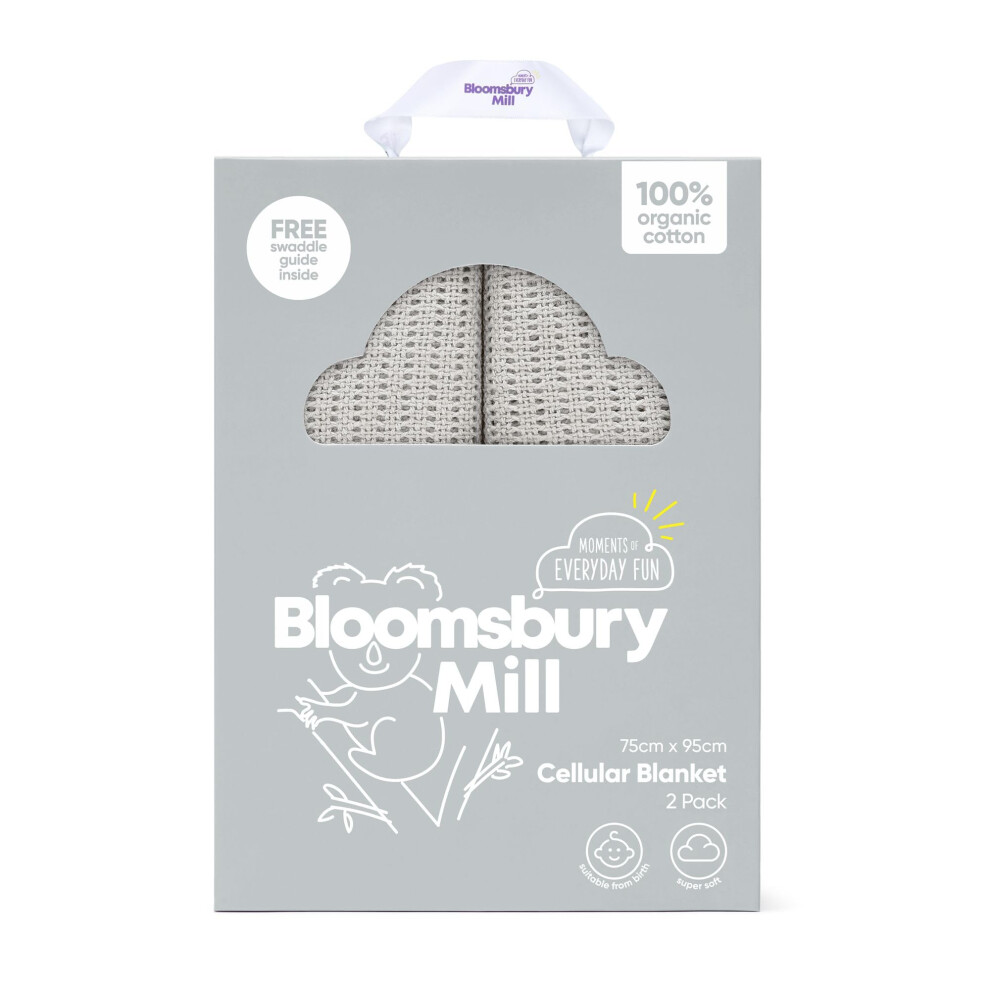 Bloomsbury Mill - Cellular Blankets Baby - Soft 100% Organic