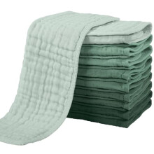 Yoofoss Muslin Cloths Pack of 10 Muslin Nappies Burp Cloths