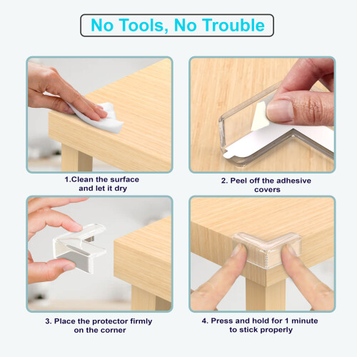 Corner Protectors - 12 Pack Baby Proofing Table Protector | 2