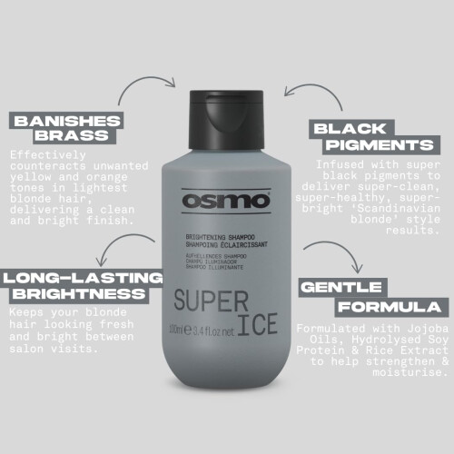 Osmo OSMO Super Ice Shampoo | Black Pigment for Brightening Blond 2