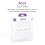 2 Pack Crib Fitted Sheets 44 x 80cm – White – Light, Breatha 2