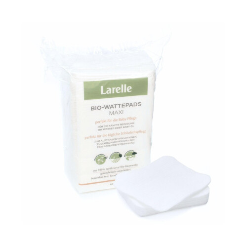 Larelle Organic Maxi Baby Pads 60 Pack 100% Organic Cotton E 1