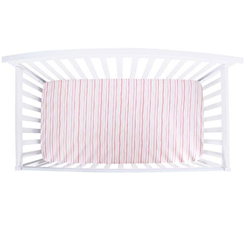 SPRINGSPIRIT Cot Sheet Fitted 60x120cm, 100% Jersey Cotton, 1