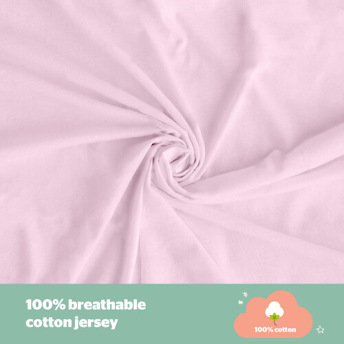 Silentnight Silentnight Safe Nights Crib Size Fitted Sheets Set 100% Jer 2