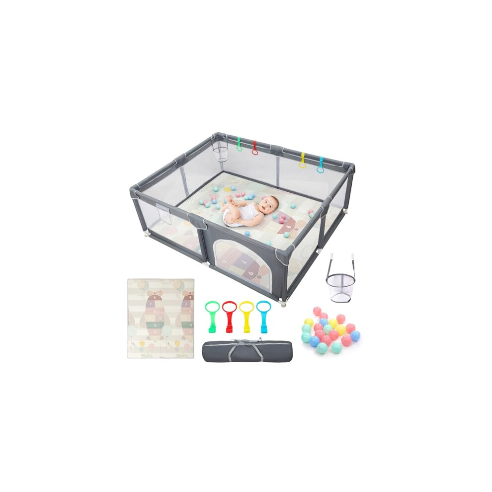 Choly Baby Playpen 150 X 180 Cm, Baby Playpen For Babies And