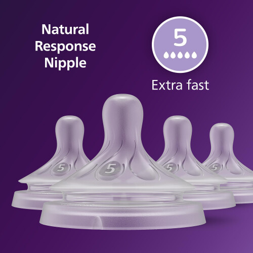 Philips AVENT Philips AVENT Natural Response Baby Bottle Nipples Flow 5, 6 1