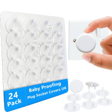 24 Pack Plug Socket Covers UK, Child Baby Plug Socket Covers