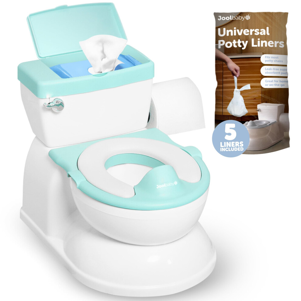 Jool Baby Products Real Feel Potty With Wipes Storage, Transition Seat & Dispos