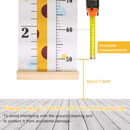 Outivity Baby Height Growth Chart Wall Hanging Measuring Rul 1