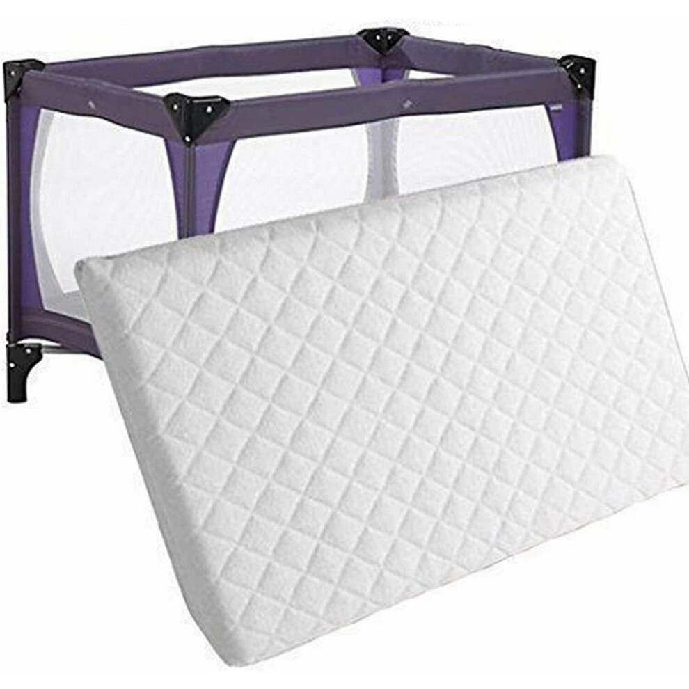 New Quilted Thick Travel Cot Mattress for Baby Compatible fi-image-OPC-PK66WGG-NEW