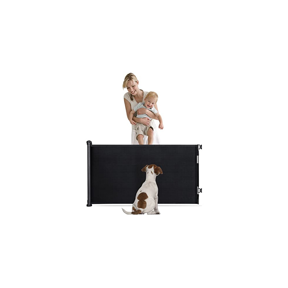 Retractable Stair Gate, Upgraded Stair Gates for Dogs Baby 1-image-OPC-PK66WHT-NEW