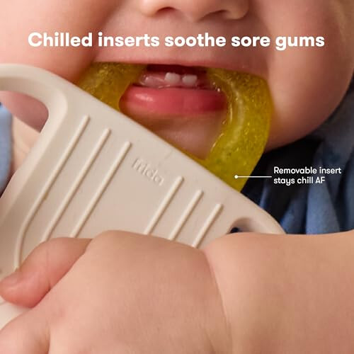 Frida Baby Teething Relief Not-Too-Cold-to-Hold Baby Teether 1