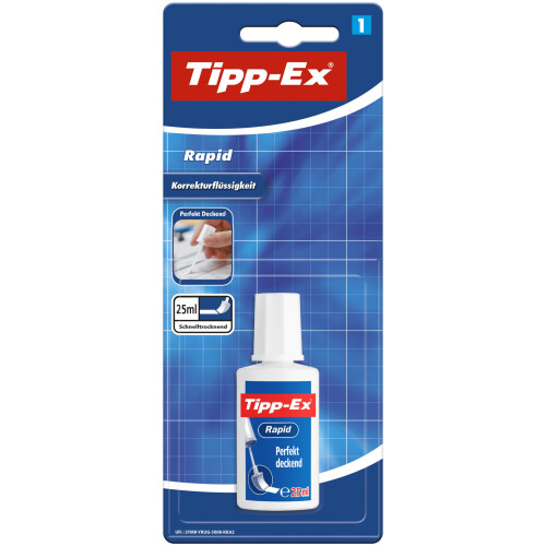 BIC Tipp-Ex Rapid, Correction Fluid Bottle, High Quality Correction