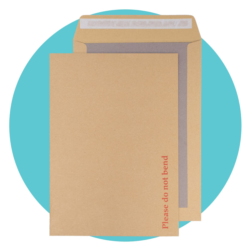 Triplast 10 X A4 C4 Manilla Hard Board Back Envelopes (324X229mm)