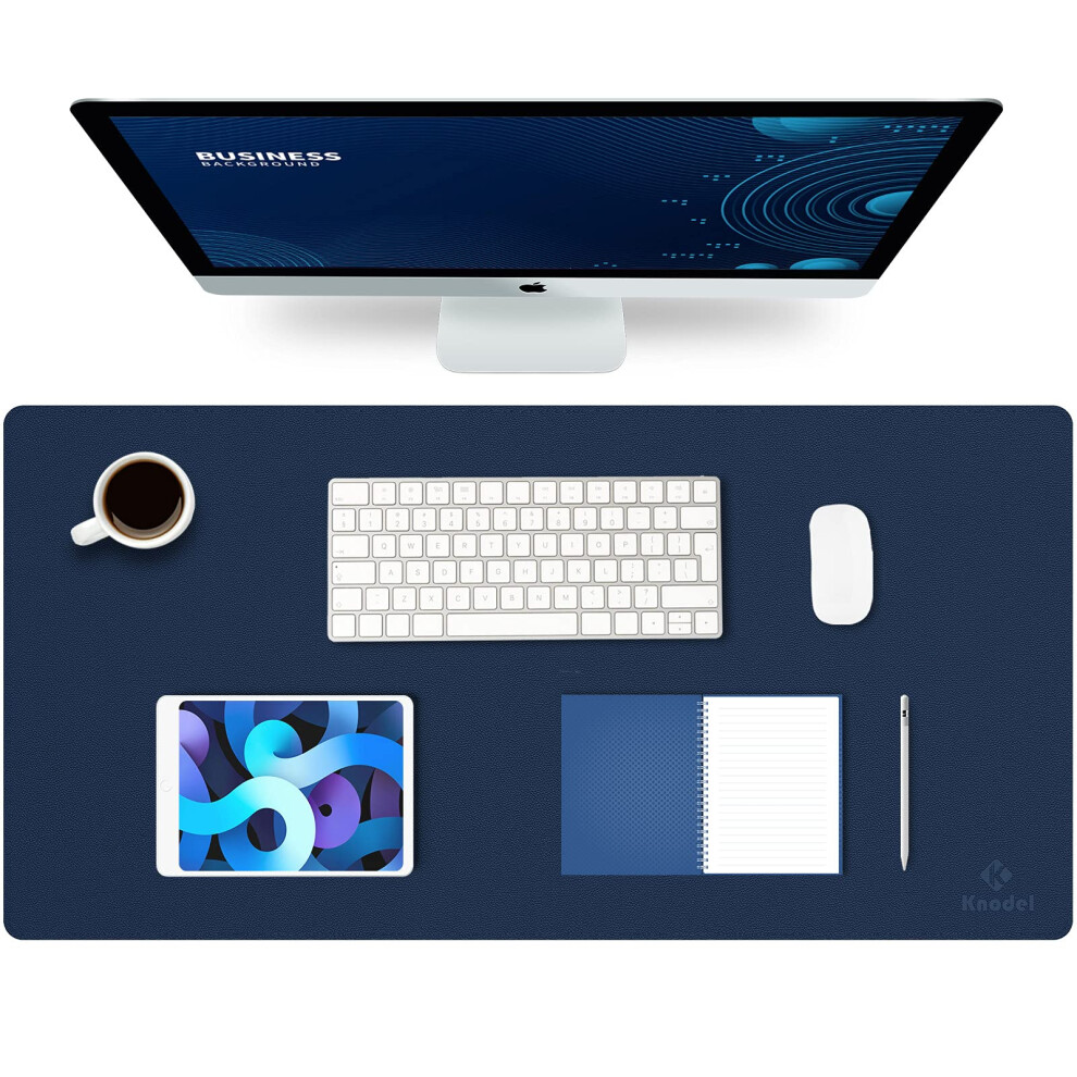 K Knodel Large Office Leather Desk Mat, Mouse And Keyboard Pad, 3682874425805
