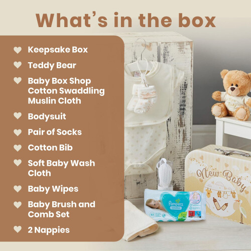 Baby Box Shop - Premium Baby Shower Hamper, Keepsake Box wit 1