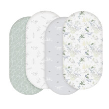 Moses Basket Sheets 82X41cm, Baby Bassinet Sheets Pram Sheet