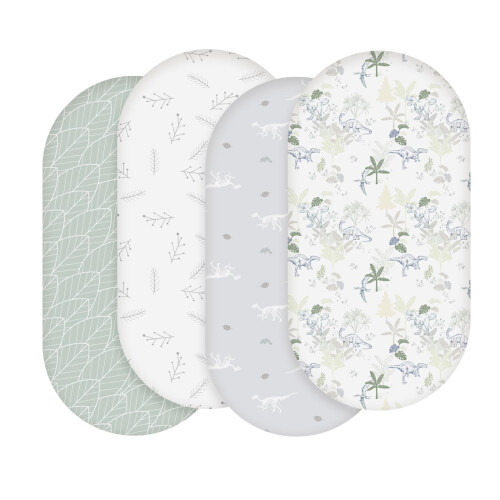 Moses Basket Sheets 82X41cm, Baby Bassinet Sheets Pram Sheet