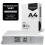 Stick Well A4 Printer Paper - 500 Sheets, White A4 Paper, Compatible 3