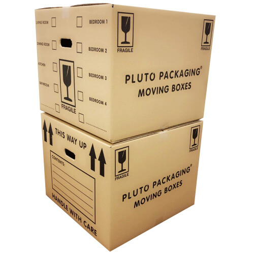 10 Extra Large Cardboard Storage Packing Moving House Boxes with 1