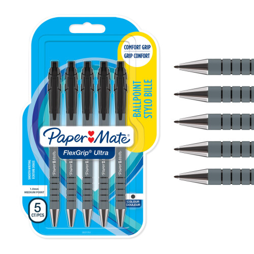 Paper Mate Paper Mate Flexgrip Ultra Retractable Ballpoint Pens | Medium Point
