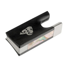 4/4 Violin Bow Parts Set with Copper-Nickel Mounted Ebony Frog and Jellyfish Pattern Inlay, High-Quality Violin Accessories