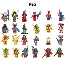 24 pièces mini figurines Ninjago Kai Jay Sensei Wu Master blocs de construction jouet enfants