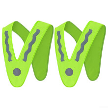 Reflective Safety Gear for Kids, 2 Lightweight High-Visibility Vests for Active Outdoor Use, Adjustable Size