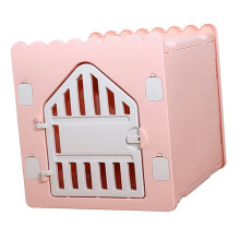 Cat Shelter Indoor Pet House for Small Animals, Private Ventilated Design, Strong Sturdy Material, Pink Color (#2)