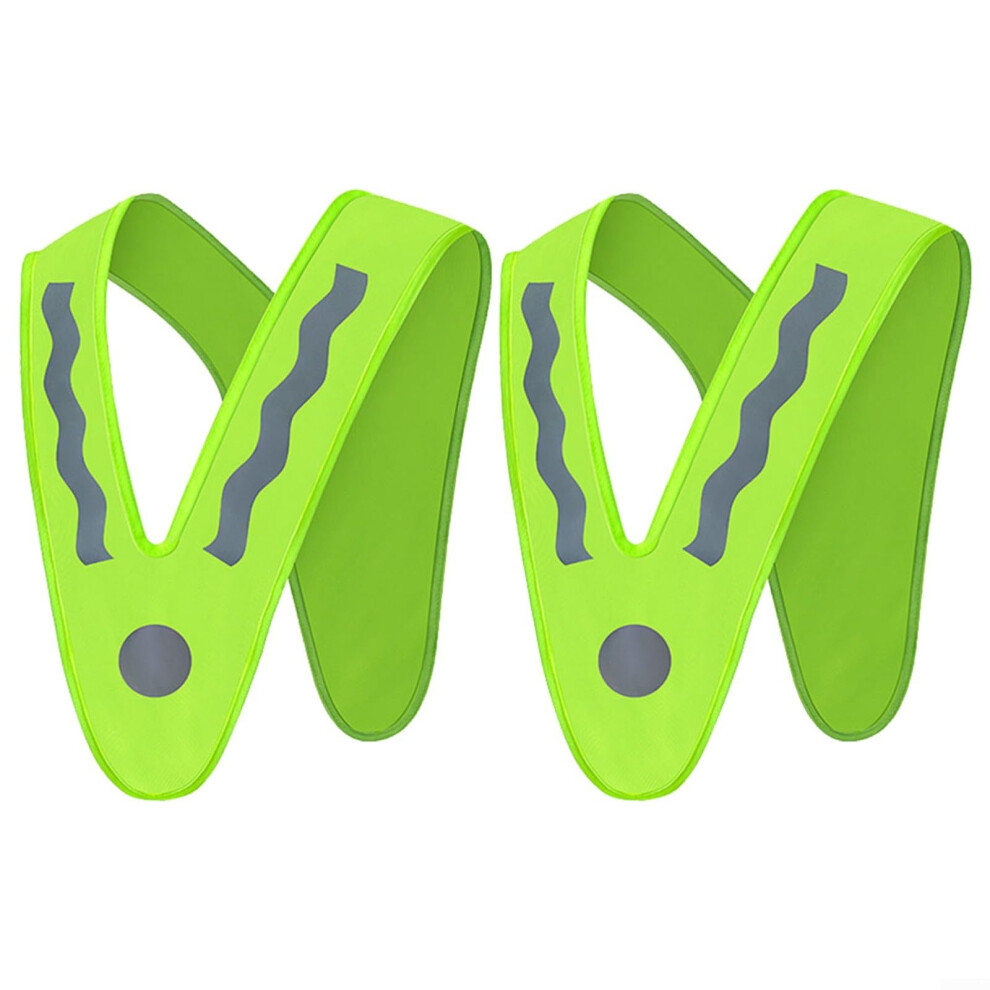 2 Pack Kids Safety Vest for Cycling, Hiking, and Construction - High Visibility, Adjustable Size, Durable Fabric