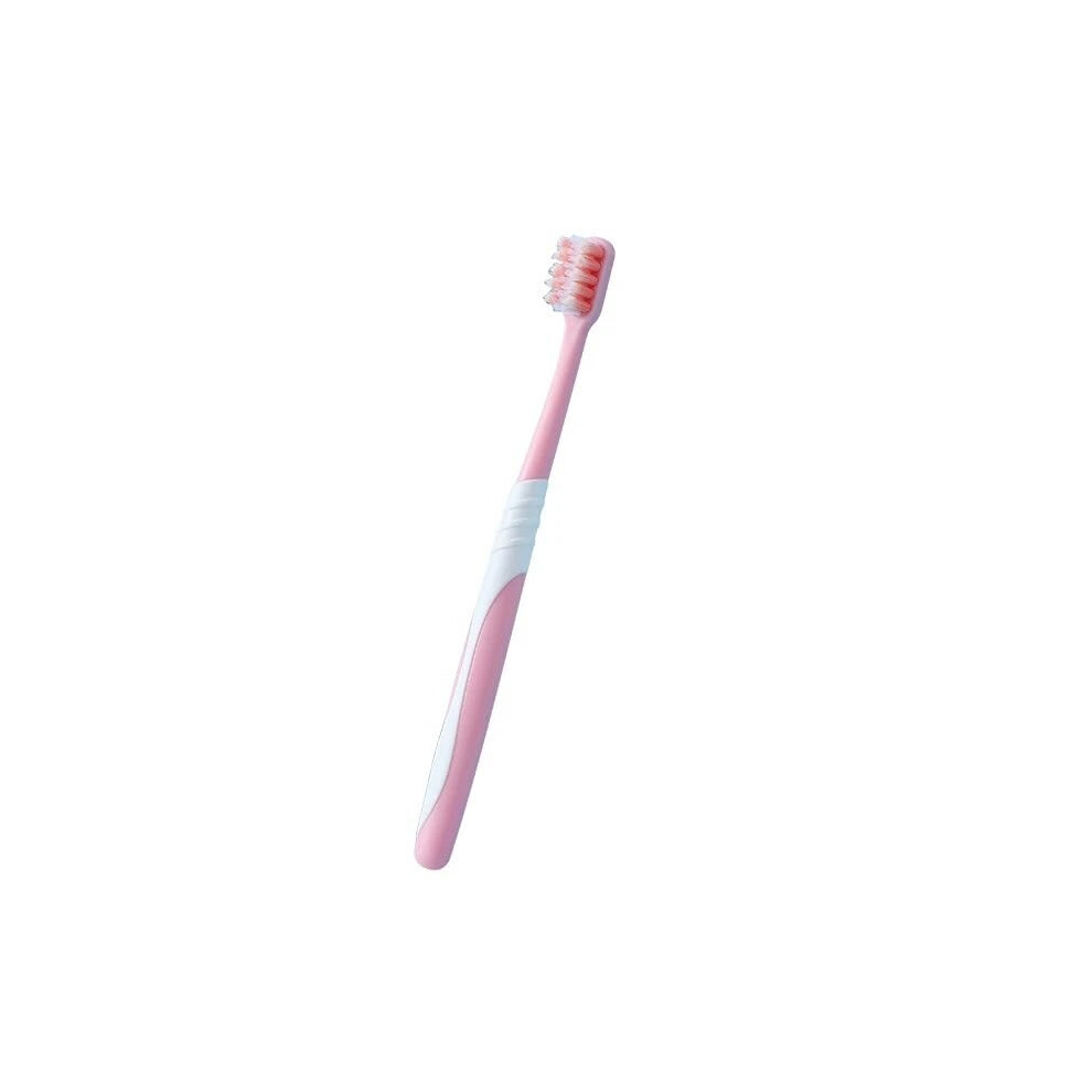 Concave Soft Bristles Orthodontic Toothbrush Portable Travel Dental Brush for Deep Cleaning Teeth - Pink Color-image-OPC-PK689DD-NEW