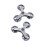 Stair Climbing Wheels for Shopping Trolley - 2 x Triangular Design, Easy Installation, Durable Plastic, Universal Fit 1