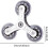 Stair Climbing Wheels for Shopping Trolley - 2 x Triangular Design, Easy Installation, Durable Plastic, Universal Fit 2