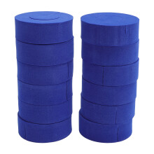 12pcs Blue C Shape Hair Curlers Sponge Hair