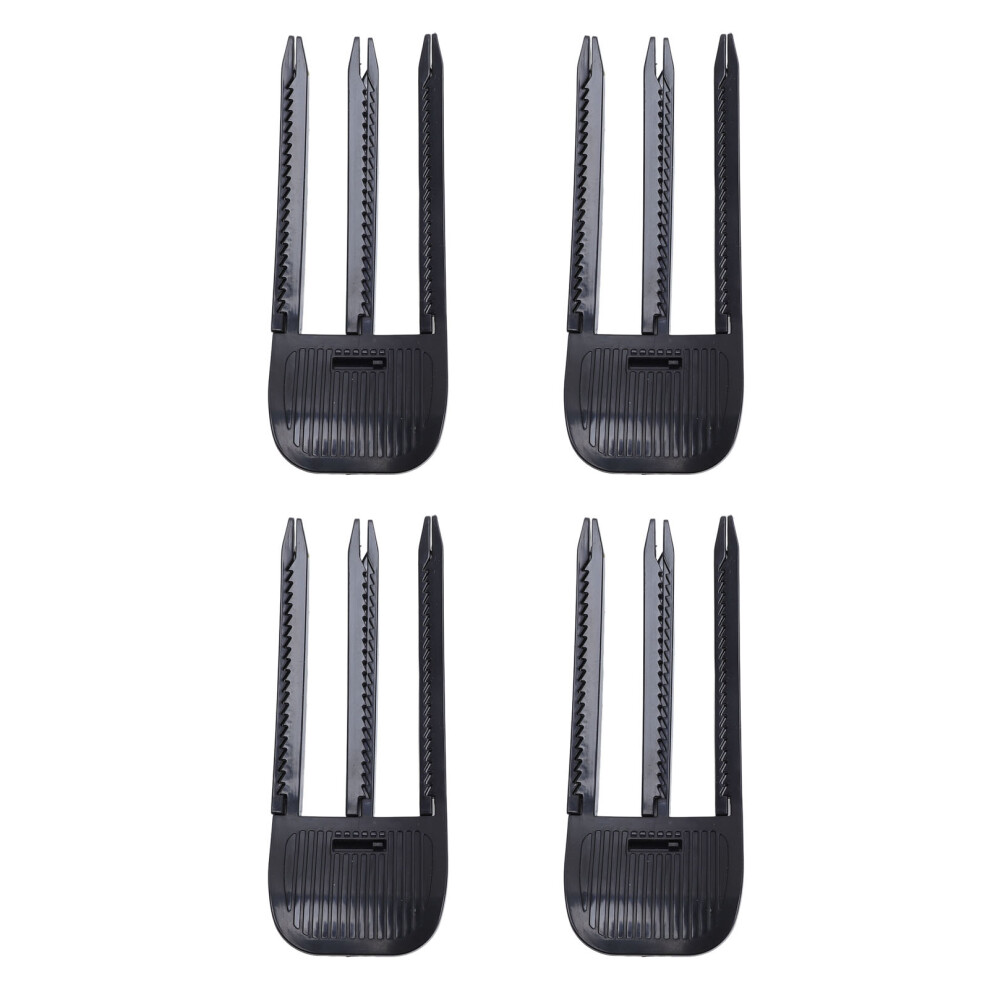 Unisex Black 4Pcs Wind Shaping Styling Comb Fluffy Bangs Hair