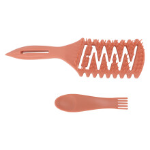 Vented Hair Brush with Cleaning Claw Hollow Out