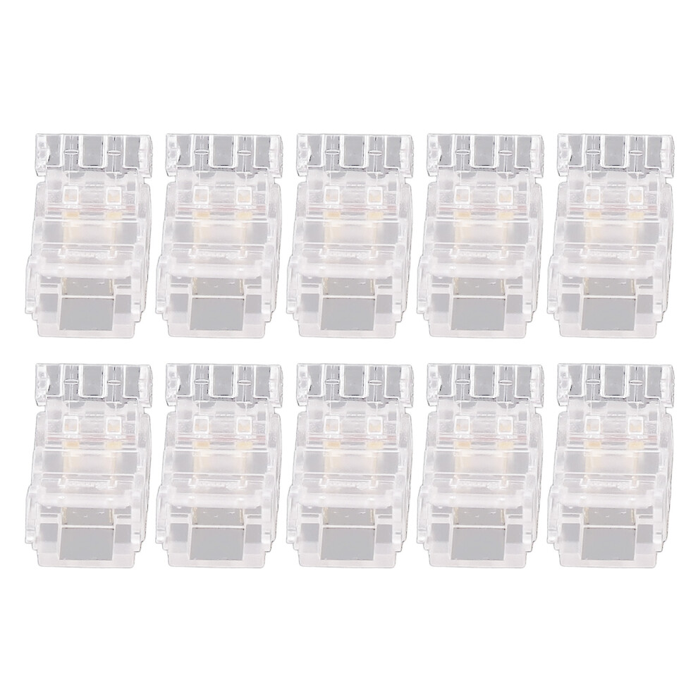 10Pcs Cob Led Strip To Wire Connector 2Pin 8Mm 8130196552853