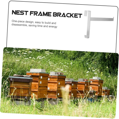 Integrated Beekeeping Frame Stand Holder, Durable Hive Support for Beehive Frame Tools, Compatible with Standard Frames 1