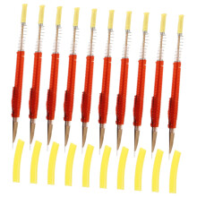 Bee Transplant Needle Set for Beekeeping - Grafting Worms, Red Vein Sleeves, 10 Pack, Durable Bee Accessories