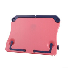 Portable Cookbook Holder with Adjustable Features for Musicians and Culinary Enthusiasts, Red Color, Compact Design